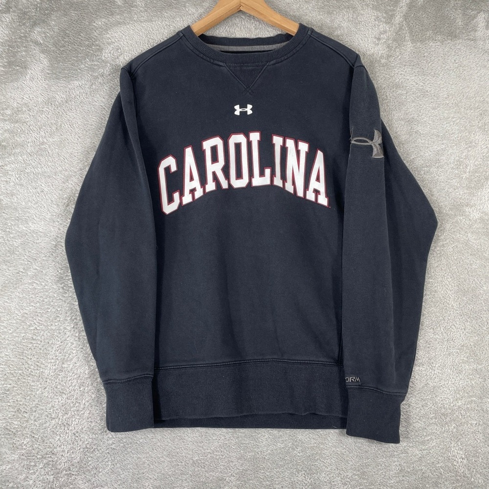 Under‎ Armour Storm Sweatshirt Mens Small Black Carolina College Charged Cotton